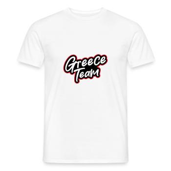 Greece Team - Men's T-Shirt - white - Front - AI Model Male 178 dark (178cm)