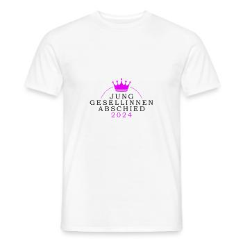 Bachelorette Party 2024 Bachelorette Party - Men's T-Shirt - white - Front - AI Model Male 178 dark (178cm)