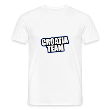 Vacances de voyage de l’équipe Croatie - T-shirt homme - blanc - Devant - AI Model Male 178 dark (178cm)