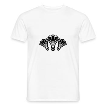 Symbole du badminton - T-shirt homme - blanc - Devant - AI Model Male 178 dark (178cm)