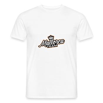 Mallorca Team - Men's T-Shirt - white - Front - AI Model Male 178 dark (178cm)