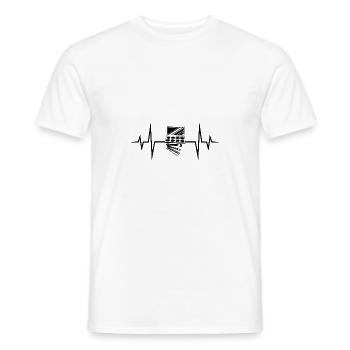 Make Up Kosmetik Puls - Männer T-Shirt - Weiß - Vorne - AI Model Male 178 dark (178cm)