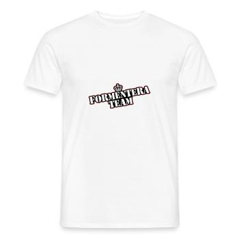 Formentera Team - Men's T-Shirt - white - Front - AI Model Male 178 dark (178cm)