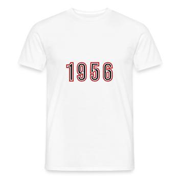 1956 Year Number - Men's T-Shirt - white - Front - AI Model Male 178 dark (178cm)