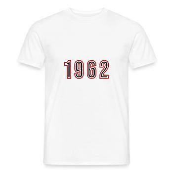 1962 Numéro de l’année - T-shirt homme - blanc - Devant - AI Model Male 178 dark (178cm)