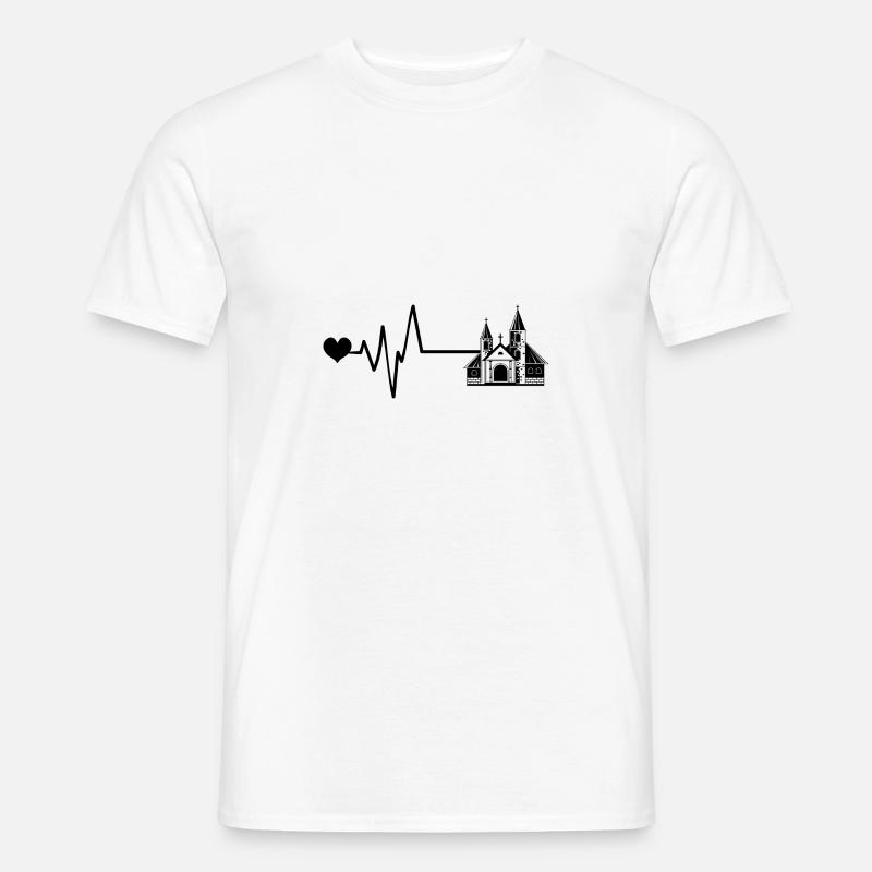 Kirche Puls Liebe - Männer T-Shirt - Weiß