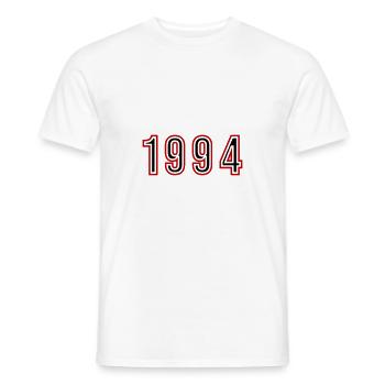 1994 Year Number - Men's T-Shirt - white - Front - AI Model Male 178 dark (178cm)