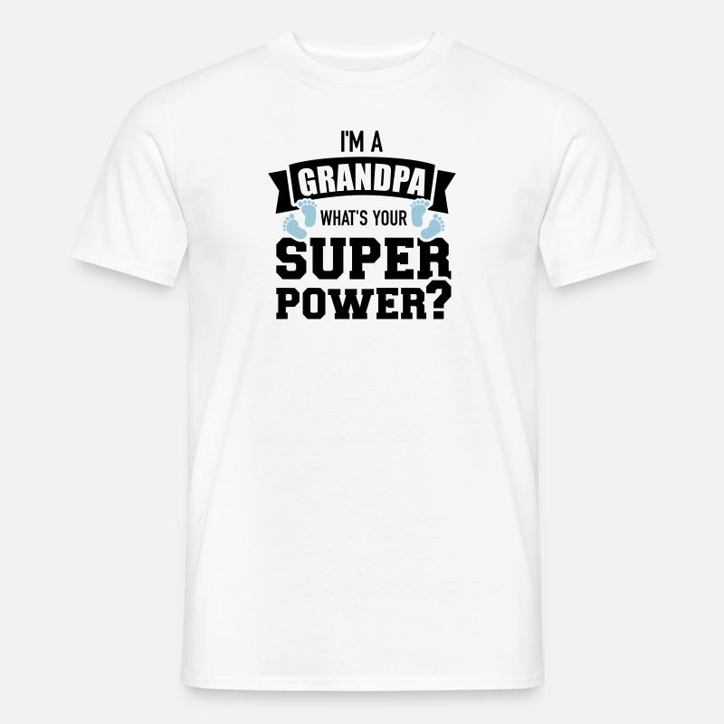 Opa - Männer T-Shirt - Weiß