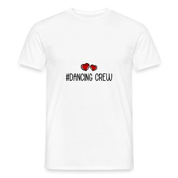 Cœur de l’équipe dansante - T-shirt homme - blanc - Devant - AI Model Male 178 dark (178cm)