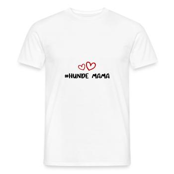 Hunde Mama - Männer T-Shirt - Weiß - Vorne - AI Model Male 178 dark (178cm)
