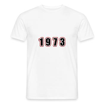 1973 Année Anniversaire - T-shirt homme - blanc - Devant - AI Model Male 178 dark (178cm)