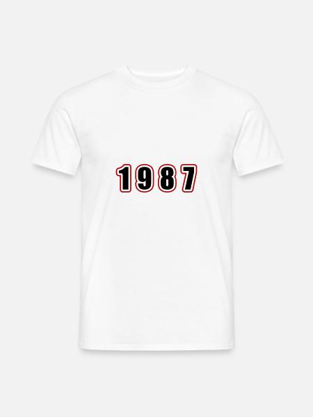 1987 Year Birthday - Men's T-Shirt - white