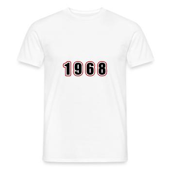 1968 Year Birthday - Men's T-Shirt - white - Front - AI Model Male 178 dark (178cm)