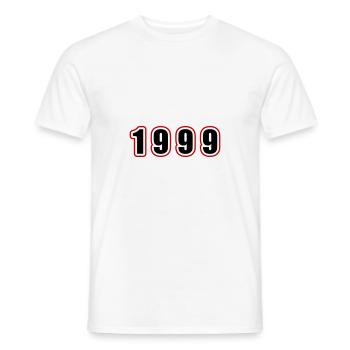 1999 Année Anniversaire - T-shirt homme - blanc - Devant - AI Model Male 178 dark (178cm)
