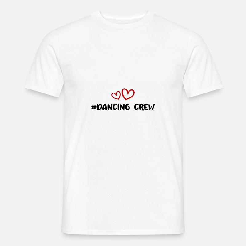 dancing crew herz - Männer T-Shirt - Weiß