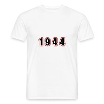Anniversaire de l’année 1944 - T-shirt homme - blanc - Devant - AI Model Male 178 dark (178cm)