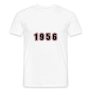 1956 Year Birthday - Men's T-Shirt - white - Front - AI Model Male 178 dark (178cm)