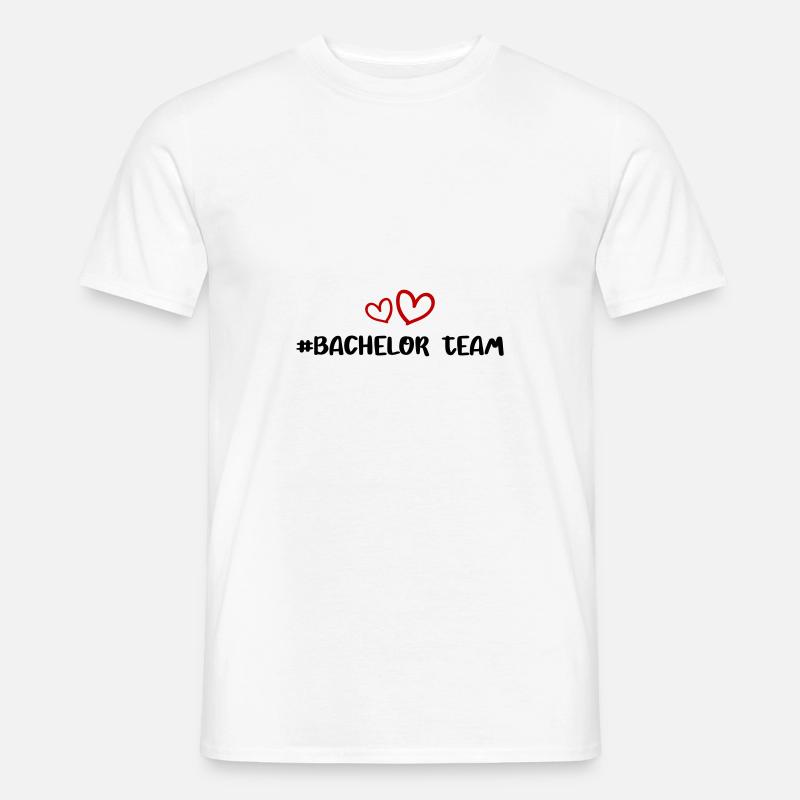 bachelor team herz - Männer T-Shirt - Weiß