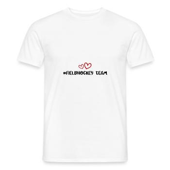 fieldhockey team herz - Männer T-Shirt - Weiß - Vorne - AI Model Male 178 dark (178cm)
