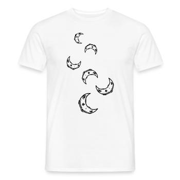 Moon icon icon - Men's T-Shirt - white - Front - AI Model Male 178 dark (178cm)
