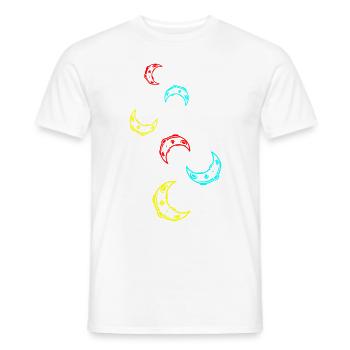 Moon icon icon - Men's T-Shirt - white - Front - AI Model Male 178 dark (178cm)