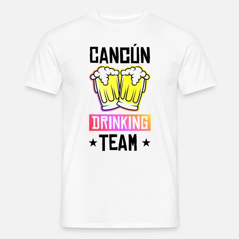 Équipe de Cancun Drinking - T-shirt homme - blanc
