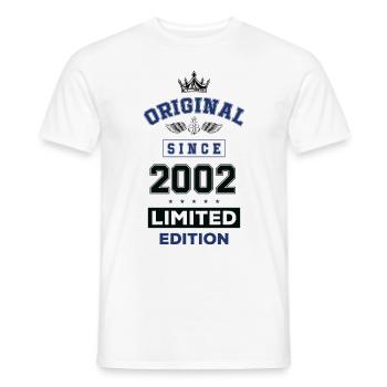 2002 limited edition birthday - Men's T-Shirt - white - Front - AI Model Male 178 dark (178cm)