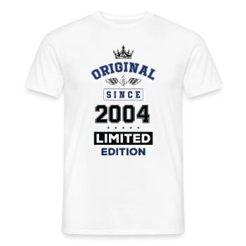 2004 limited edition Geburtstag - Männer T-Shirt - Weiß - Vorne - AI Model Male 178 dark (178cm)