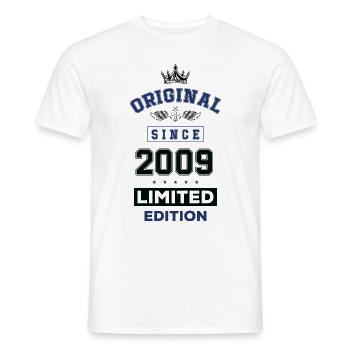 2009 limited edition Geburtstag - Männer T-Shirt - Weiß - Vorne - AI Model Male 178 dark (178cm)