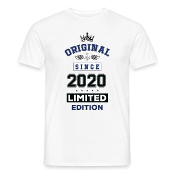 Anniversaire édition limitée 2020 - T-shirt homme - blanc - Devant - AI Model Male 178 dark (178cm)