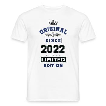 Anniversaire édition limitée 2022 - T-shirt homme - blanc - Devant - AI Model Male 178 dark (178cm)