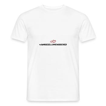 Cœur de fête de poule - T-shirt homme - blanc - Devant - AI Model Male 178 dark (178cm)