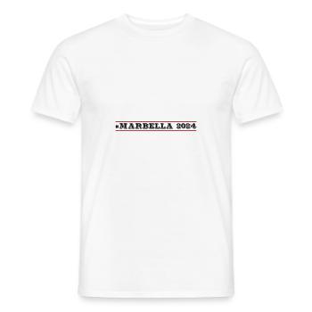 Marbella 2024 - T-shirt homme - blanc - Devant - AI Model Male 178 dark (178cm)