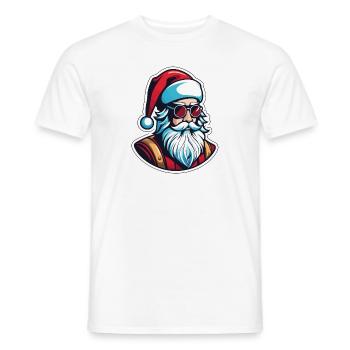 Weihnachtsmann Weihnachten Illustration - Männer T-Shirt - Weiß - Vorne - AI Model Male 178 dark (178cm)