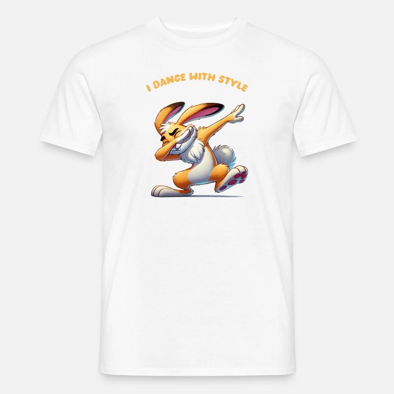 Bunny Dabbing Comic - Men’s T-shirt - white