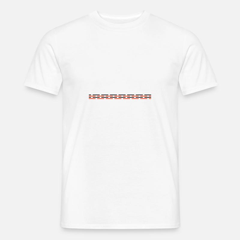 Line dashed - Men's T-Shirt - white