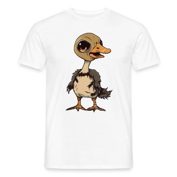 Gans Halloween Comic Lustig - Männer T-Shirt - Weiß - Vorne - AI Model Male 178 dark (178cm)