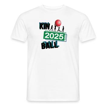 Kinball Spieler Team Turnier Mannschaft in 2025 - Männer T-Shirt - Weiß - Vorne - AI Model Male 178 dark (178cm)