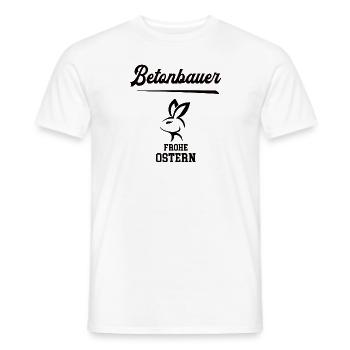 Betonbauer Ostern Geschenk Betonbau Meister Chef - Männer T-Shirt - Weiß - Vorne - AI Model Male 178 dark (178cm)