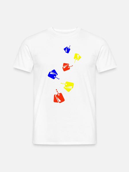 Abzeichen Icon symbol - Männer T-Shirt - Weiß
