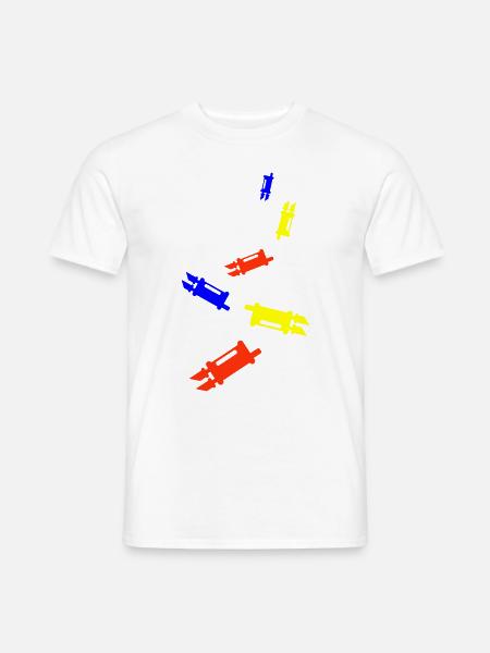Auspuff Tuning Bunt - Männer T-Shirt - Weiß