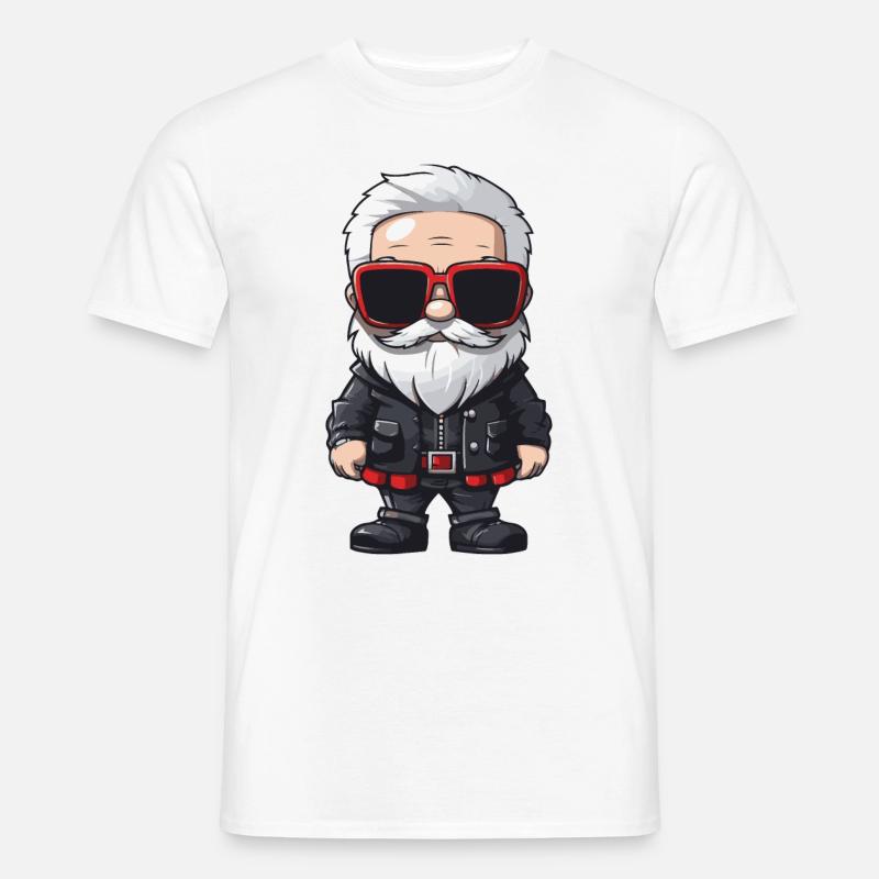 Weihnachtsmann Santa Comic - Männer T-Shirt - Weiß