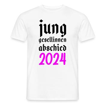 Junggesellinnenabschied 2024 Junggesellin - Männer T-Shirt - Weiß - Vorne - AI Model Male 178 dark (178cm)