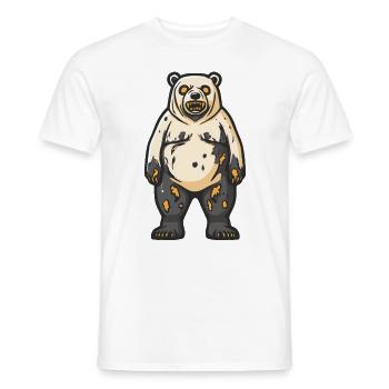 Polar Bear Halloween Animal - Men's T-Shirt - white - Front - AI Model Male 178 dark (178cm)