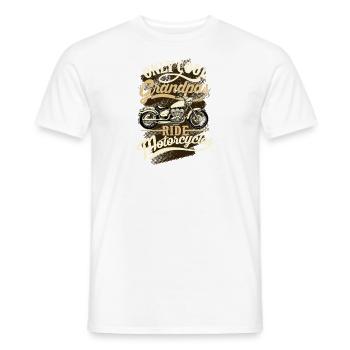 Seulement Cool GrandPas Ride Motos Drôle Cadeau - T-shirt homme - blanc - Devant - AI Model Male 178 dark (178cm)