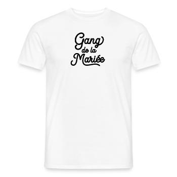 Gang de la Mariée Enterrement de vie de jeune fill - Men's T-Shirt - white - Front - AI Model Male 178 dark (178cm)