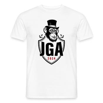 Junggesellen Abschied 2024 Affe Bräutigam Jga - Männer T-Shirt - Weiß - Vorne - AI Model Male 178 dark (178cm)
