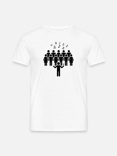 Chor - Männer T-Shirt - Weiß
