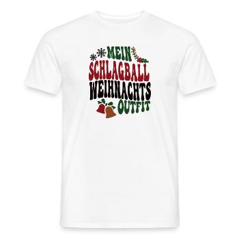 Schlagball Weihnachten Spieler XMAS Baseball Lapta - Männer T-Shirt - Weiß - Vorne - AI Model Male 178 dark (178cm)