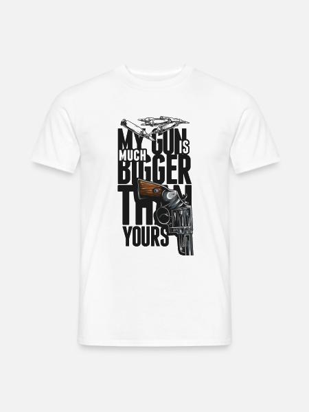My GUN! - Männer T-Shirt - Weiß